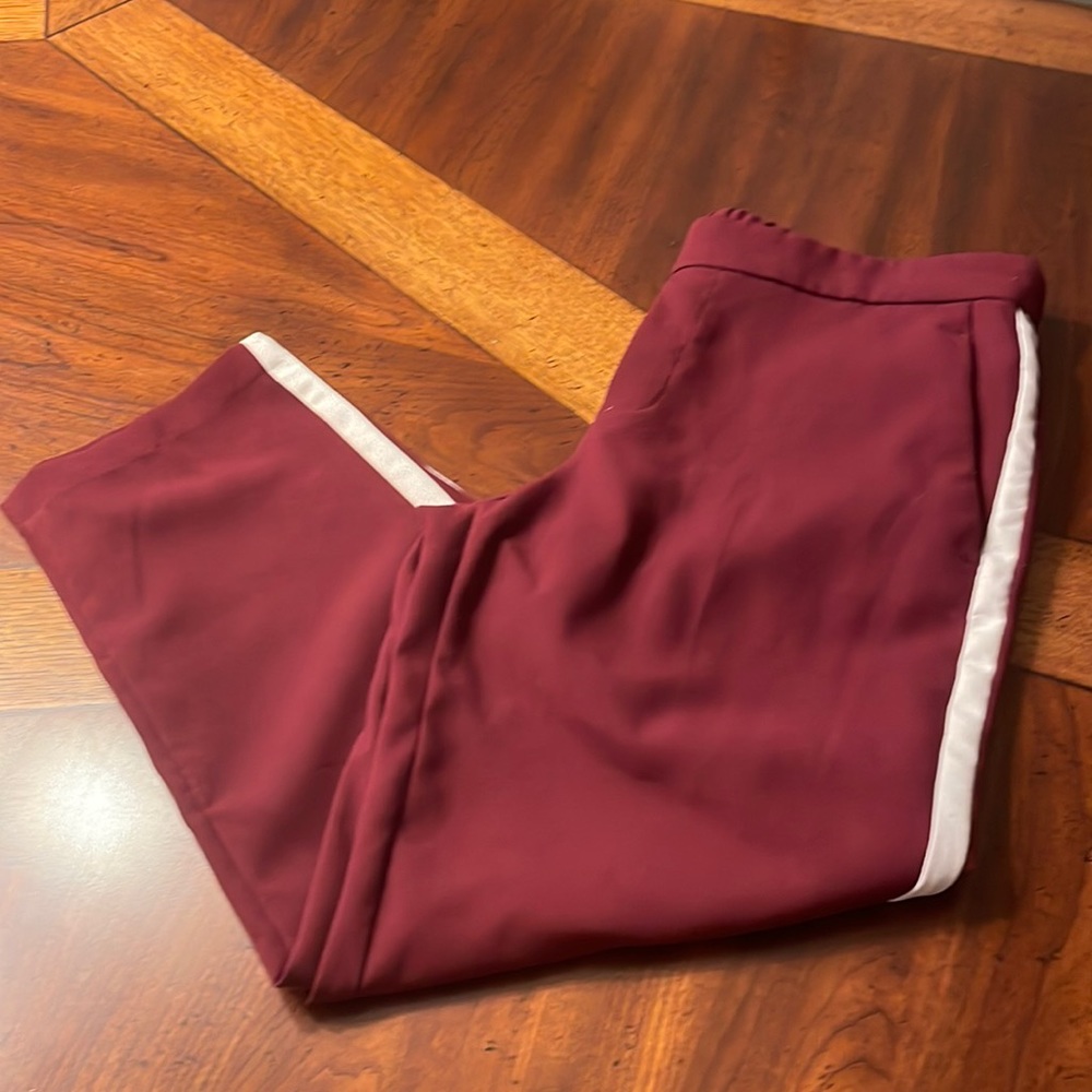OLD NAVY SIDE STRIPE CROPPED WIDE LEG PANTS